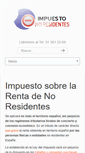 Mobile Screenshot of impuestonoresidentes.com